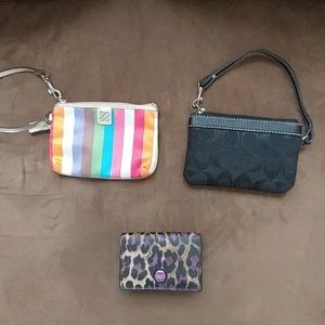 3 coach wallets